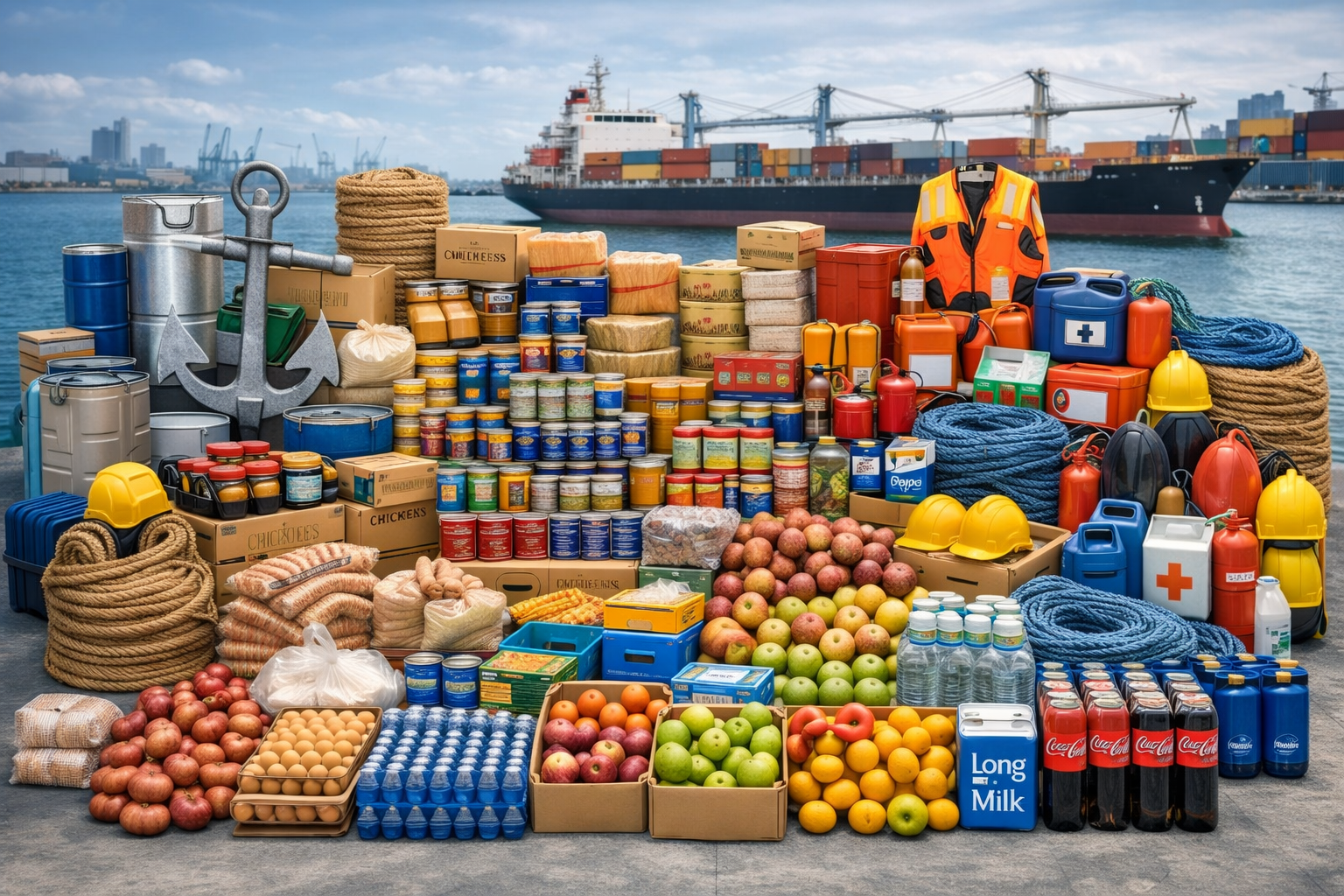 Ship provisions and provisions stores services